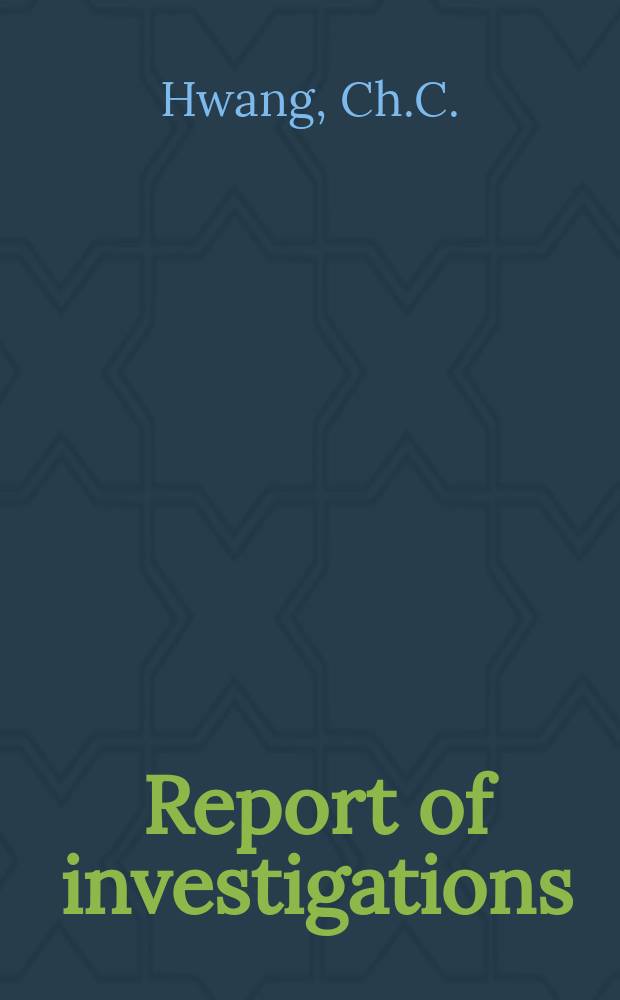 Report of investigations : Critical conditions for ignition and propagation