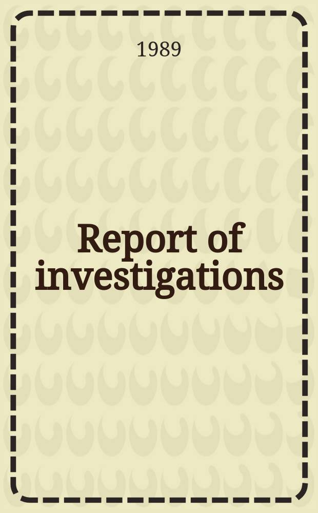 Report of investigations : Heat-resistant steels containing 8 pct G