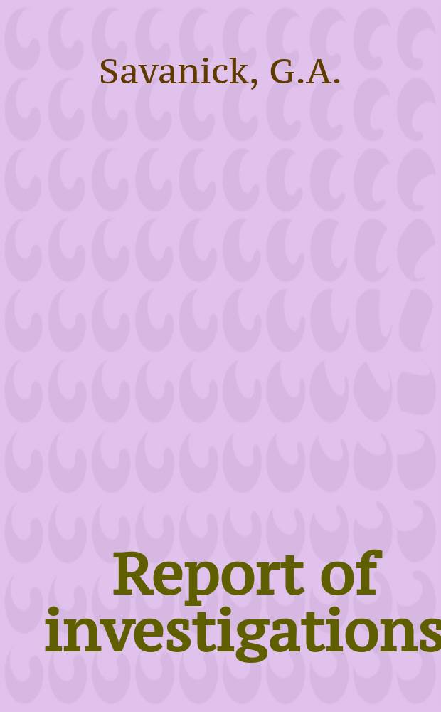 Report of investigations : Abrasive-enhanced water-jet drill for hard rocks