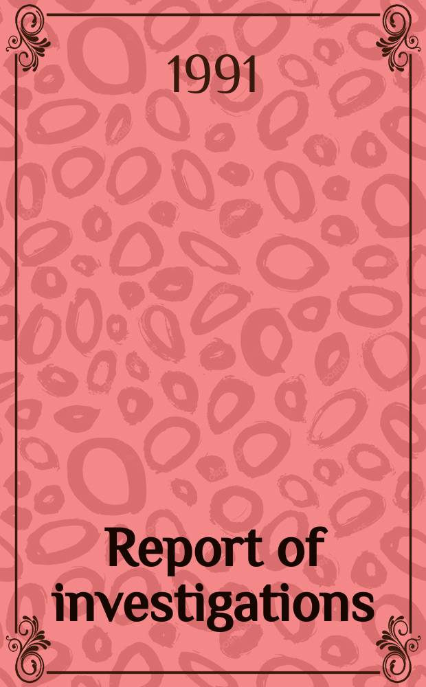 Report of investigations : Evaluation of the safety of the CSE SR-100 self-contained self-rescuer