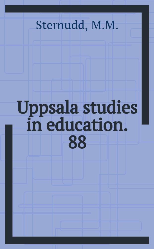 Uppsala studies in education. 88 : Dramapedagogik som demokratisk fostran?