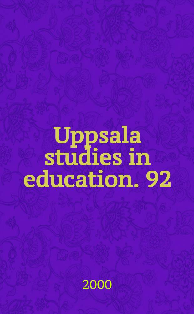 Uppsala studies in education. 92 : Om spr&aring;kundervisning i mellanrummet