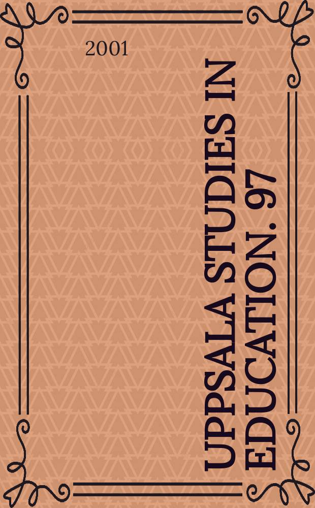 Uppsala studies in education. 97 : Röster om kvalitativ forskning