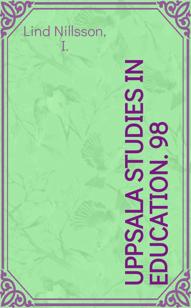 Uppsala studies in education. 98 : Ledarskap i kris, kaos ...