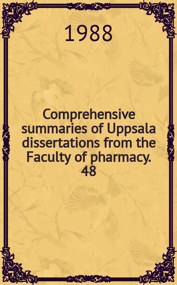 Comprehensive summaries of Uppsala dissertations from the Faculty of pharmacy. 48 : Some studies on the effect of moisture ...