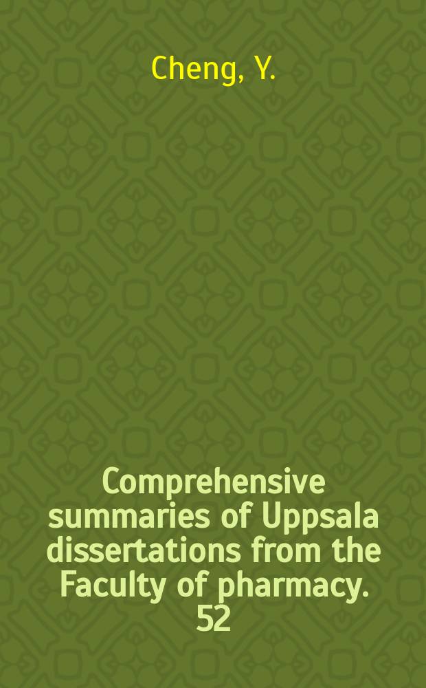 Comprehensive summaries of Uppsala dissertations from the Faculty of pharmacy. 52 : Pharmacokinetics of haloperidol and clozapine ...