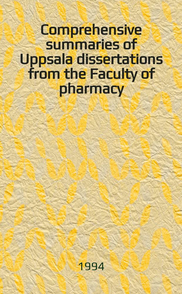Comprehensive summaries of Uppsala dissertations from the Faculty of pharmacy : A study in the use of tissue cultures of Nicotiana