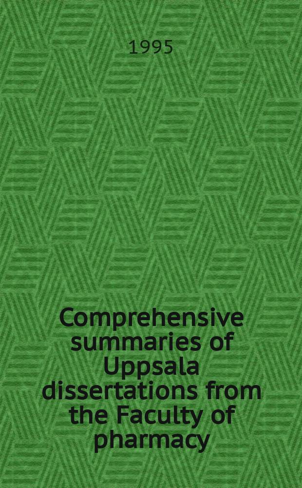 Comprehensive summaries of Uppsala dissertations from the Faculty of pharmacy : Microspheres