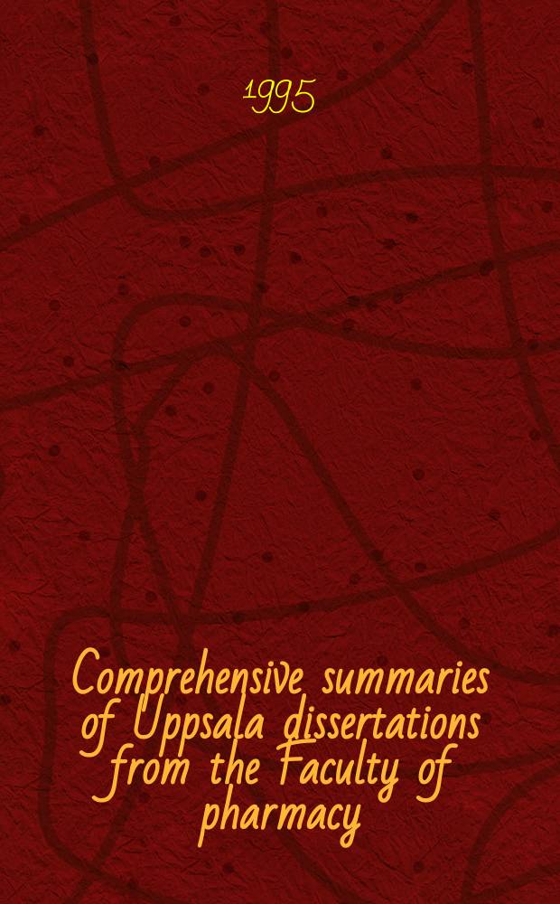 Comprehensive summaries of Uppsala dissertations from the Faculty of pharmacy : Isolation and structure