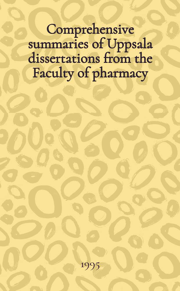 Comprehensive summaries of Uppsala dissertations from the Faculty of pharmacy : Polyacryl starch microparticles