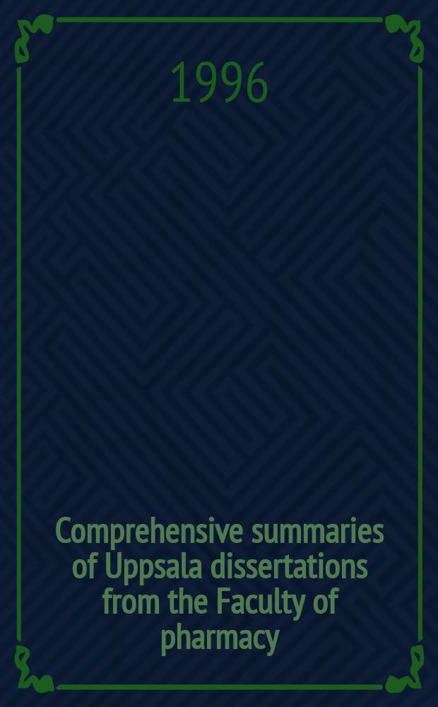Comprehensive summaries of Uppsala dissertations from the Faculty of pharmacy : Prescription drug use among the elderly