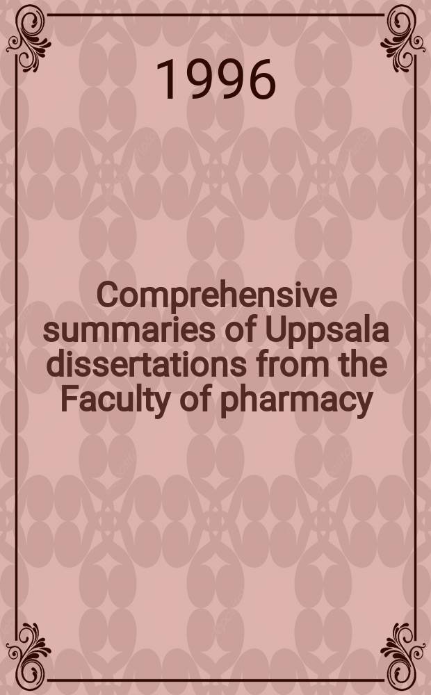 Comprehensive summaries of Uppsala dissertations from the Faculty of pharmacy : Formulation studies on human insulin- like growth factor I