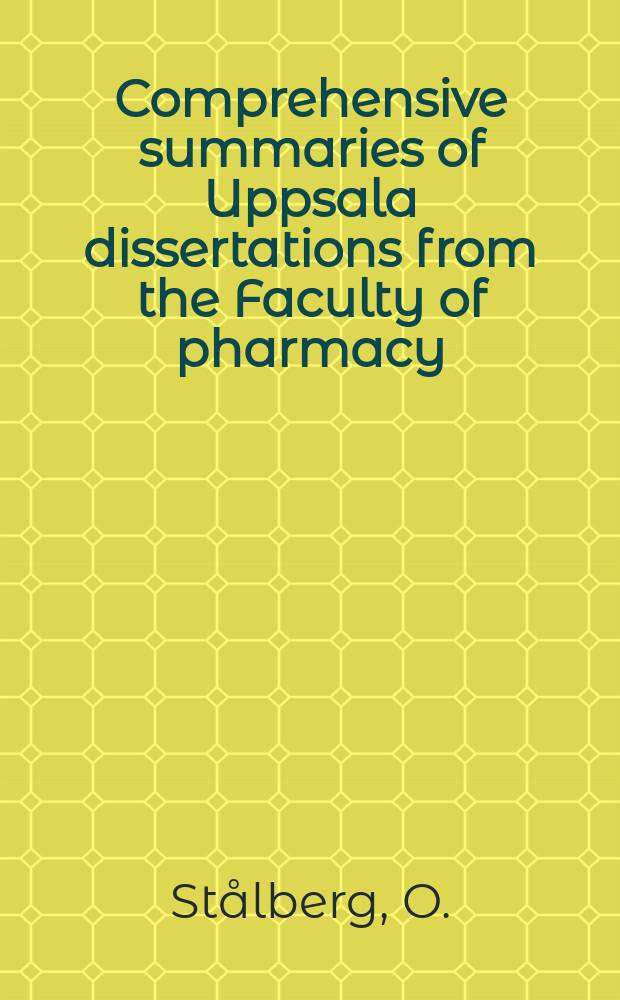 Comprehensive summaries of Uppsala dissertations from the Faculty of pharmacy : Drug purity determination by capillary ...