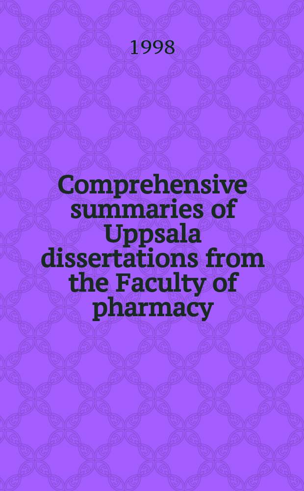 Comprehensive summaries of Uppsala dissertations from the Faculty of pharmacy : Studies on the level of substance Pand calcitonin ...