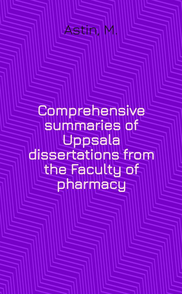 Comprehensive summaries of Uppsala dissertations from the Faculty of pharmacy : A study on the vascular effects of prostaglandin F₂_α