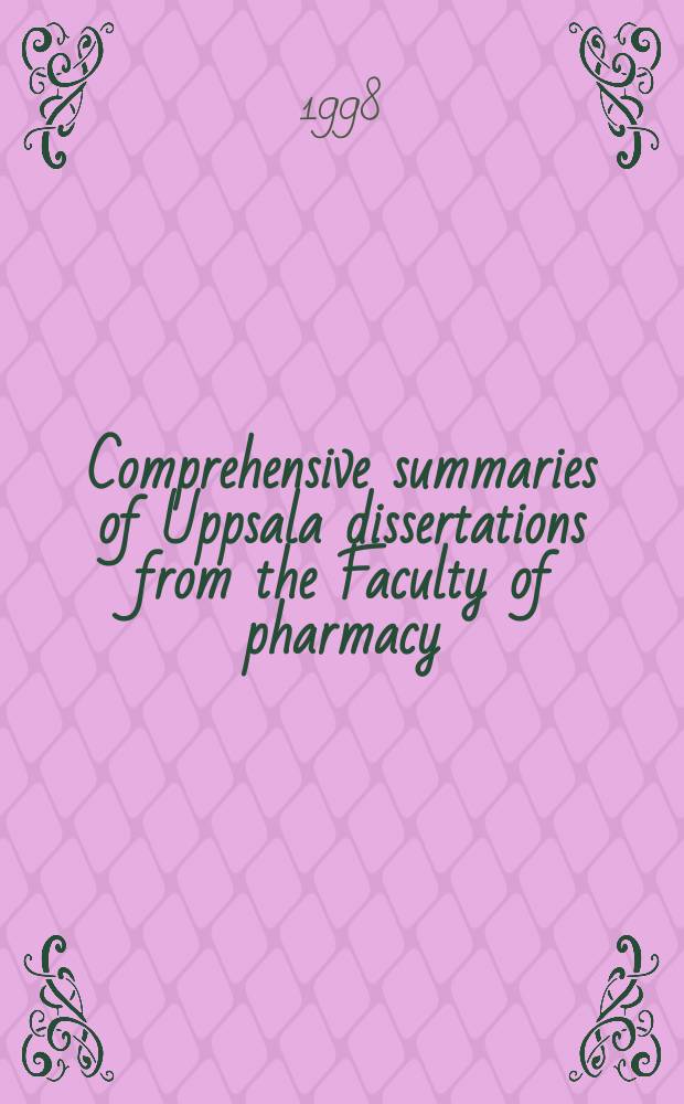Comprehensive summaries of Uppsala dissertations from the Faculty of pharmacy : Separation of peptides by capillary ...