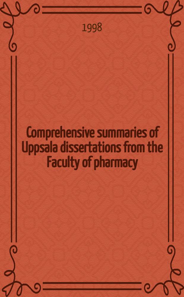 Comprehensive summaries of Uppsala dissertations from the Faculty of pharmacy : Intestinal permeability and presystemic