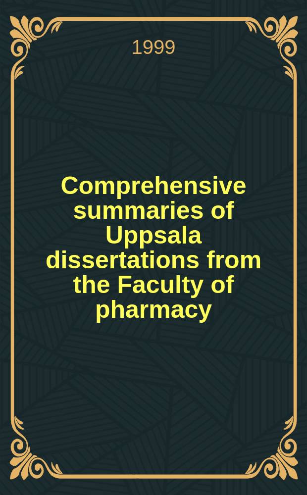Comprehensive summaries of Uppsala dissertations from the Faculty of pharmacy : Cytochrome P450 enzymes