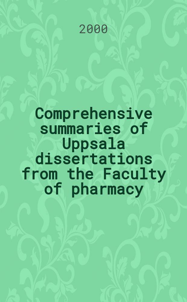 Comprehensive summaries of Uppsala dissertations from the Faculty of pharmacy : Particle interactions and internal ...