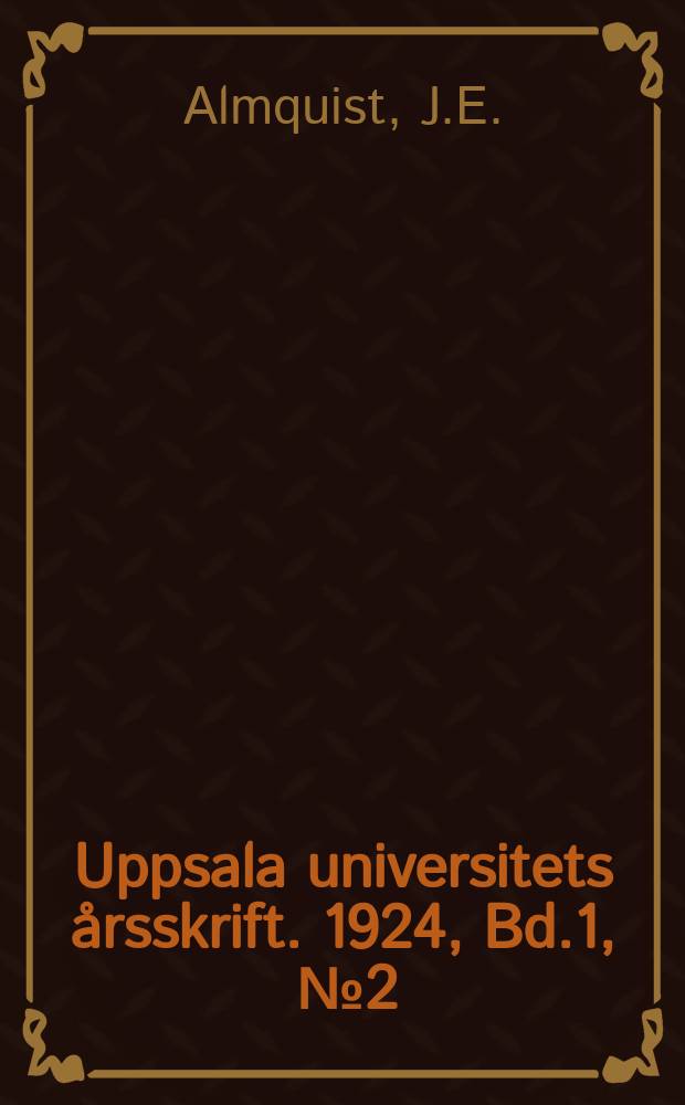 Uppsala universitets &aring;rsskrift. 1924, Bd.1, [№2] : Den s. k. mellersta lagens best&auml;m melser om istadar&auml;tt