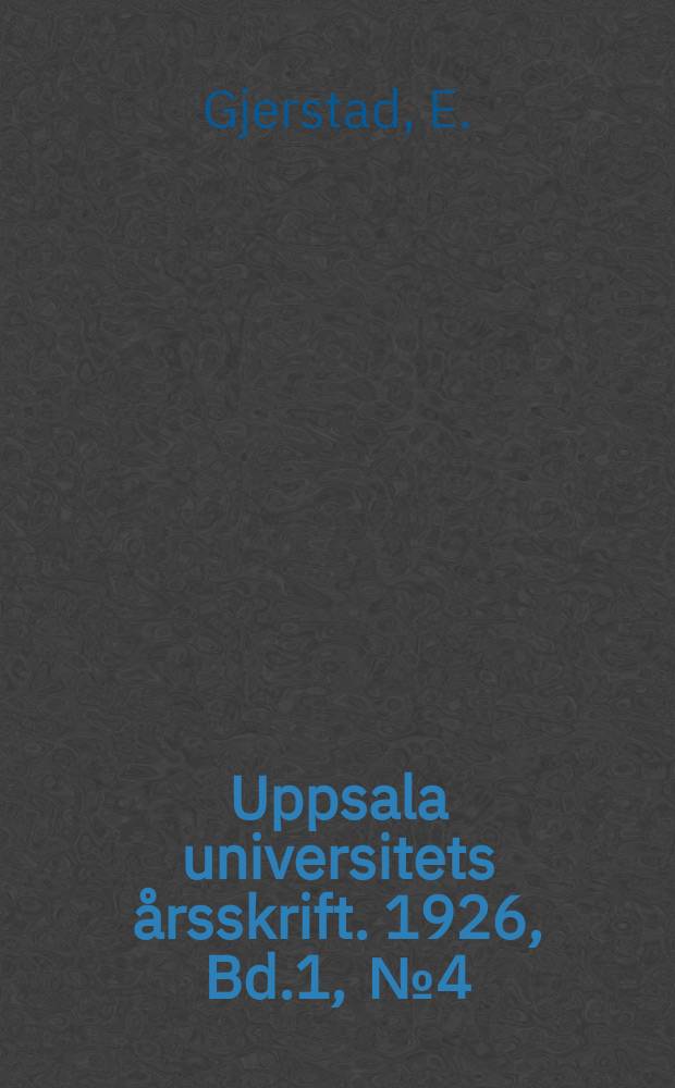 Uppsala universitets årsskrift. 1926, Bd.1, [№4] : Studies on prehistoric Cyprus