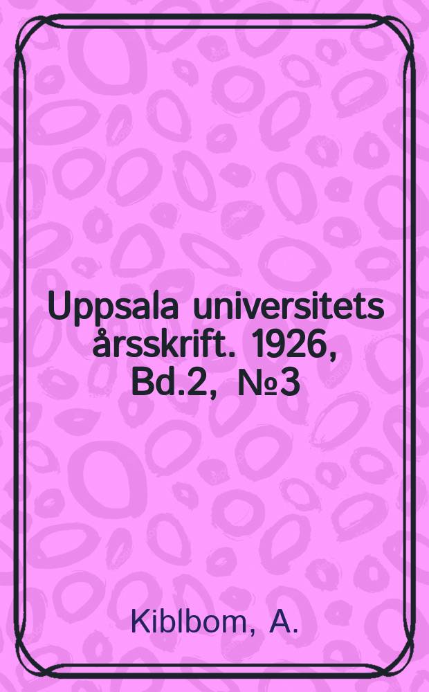 Uppsala universitets årsskrift. 1926, Bd.2, [№3] : A contribution to the study of fifteenth century English
