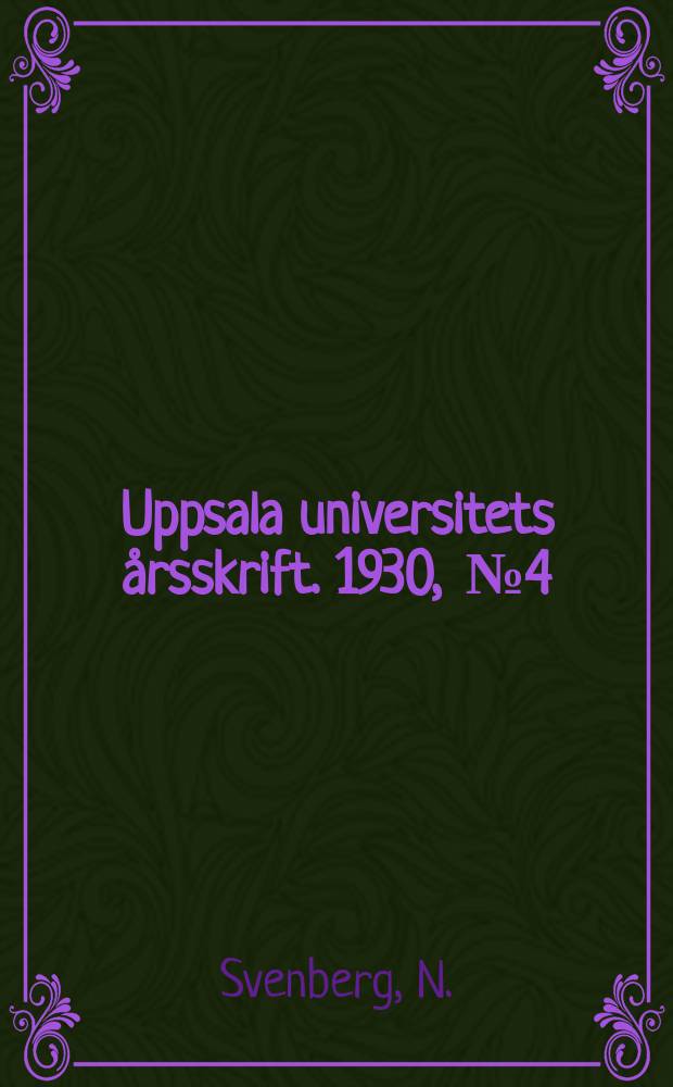 Uppsala universitets årsskrift. 1930, [№4] : Studier i språkets teori