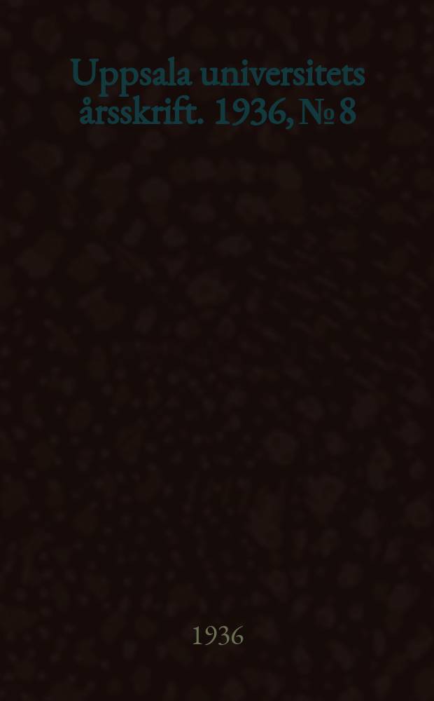 Uppsala universitets årsskrift. 1936, №8 : A study of hydrogen and silicon line contours in some peculiar stars of type