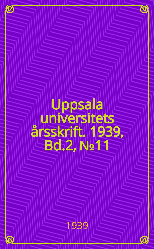 Uppsala universitets årsskrift. 1939, Bd.2, №11 : Die Flechten von Norra Skaftön