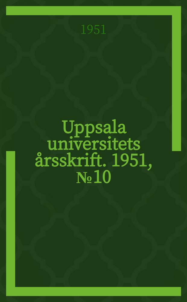 Uppsala universitets årsskrift. 1951, №10 : Studier i sturetidens statsrättshistoria