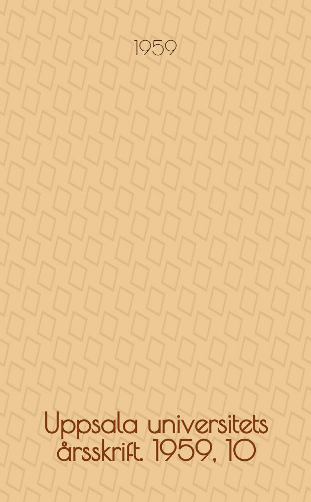 Uppsala universitets årsskrift. 1959, 10 : Recueil de textes kourmandji