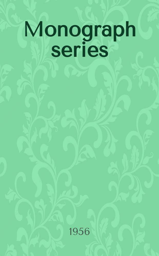 Monograph series