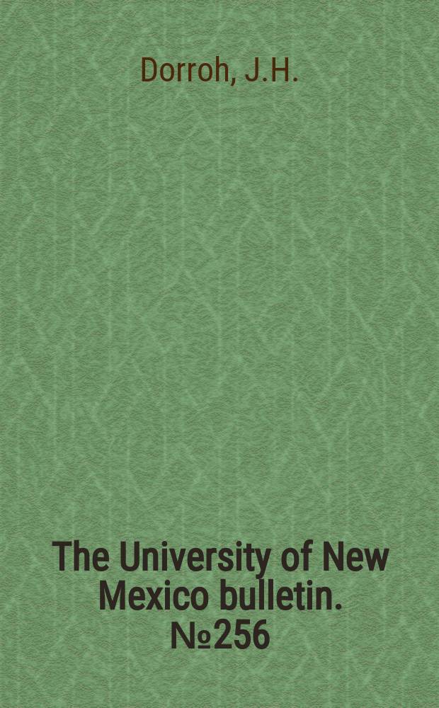 The University of New Mexico bulletin. № 256 : The design and operation of swimming pools