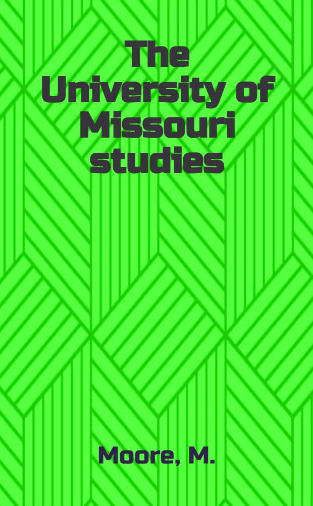 The University of Missouri studies : A quarterly of research. 63 : That lonely game