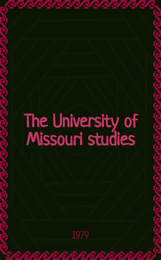 The University of Missouri studies : A quarterly of research. 67 : Parametric integer programming