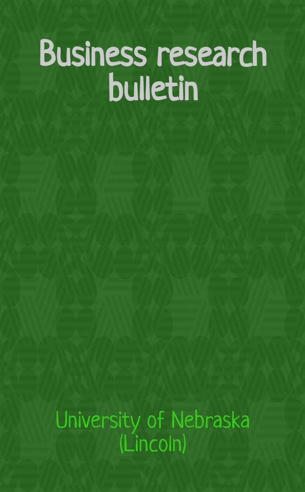 Business research bulletin