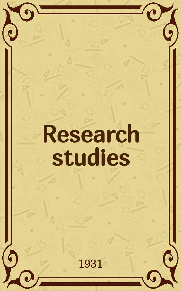 Research studies