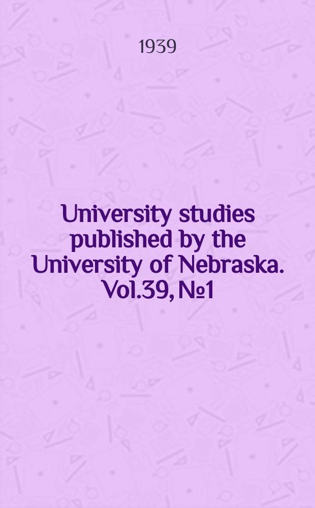 University studies published by the University of Nebraska. Vol.39, №1 : Anatomy and histology of the digestive tract of a deep-sea fish Coelorhynchsen carminatus