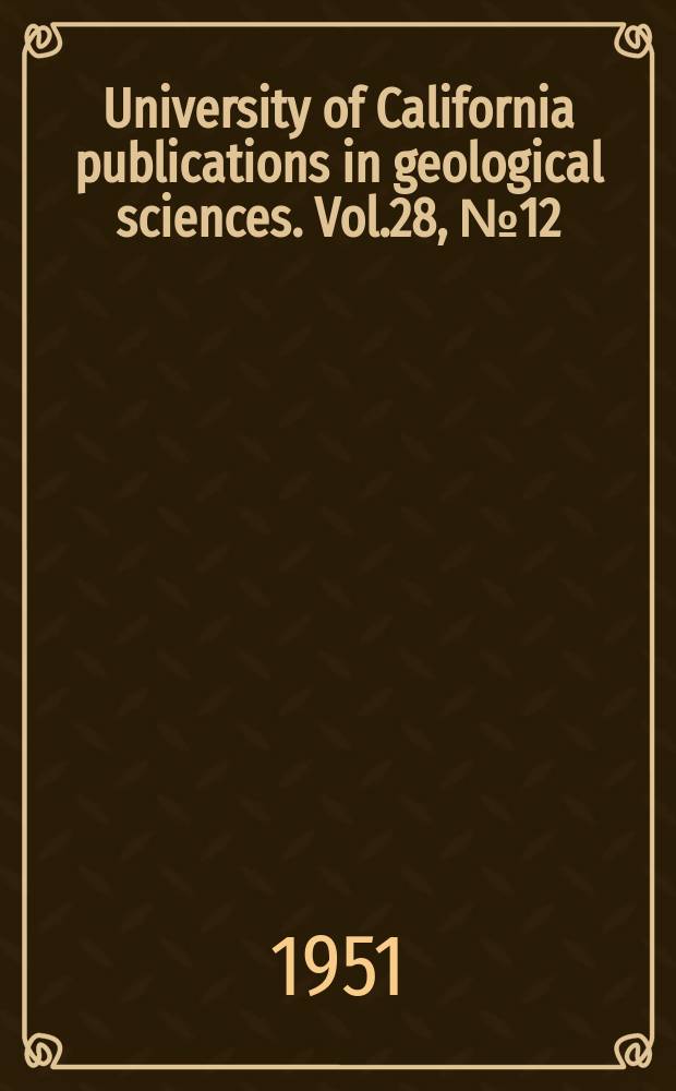 University of California publications in geological sciences. Vol.28, №12 : A miocene phyllostomatid bat from Colombia, South America