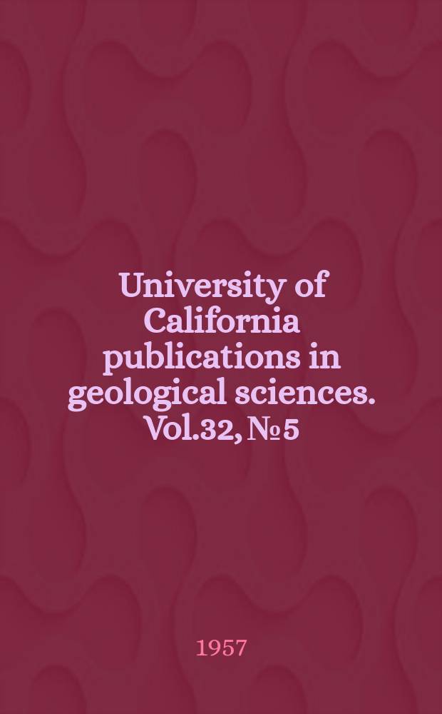 University of California publications in geological sciences. Vol.32, №5 : Hystricomorphic rodents from the Late Miocene of Colombia, South America
