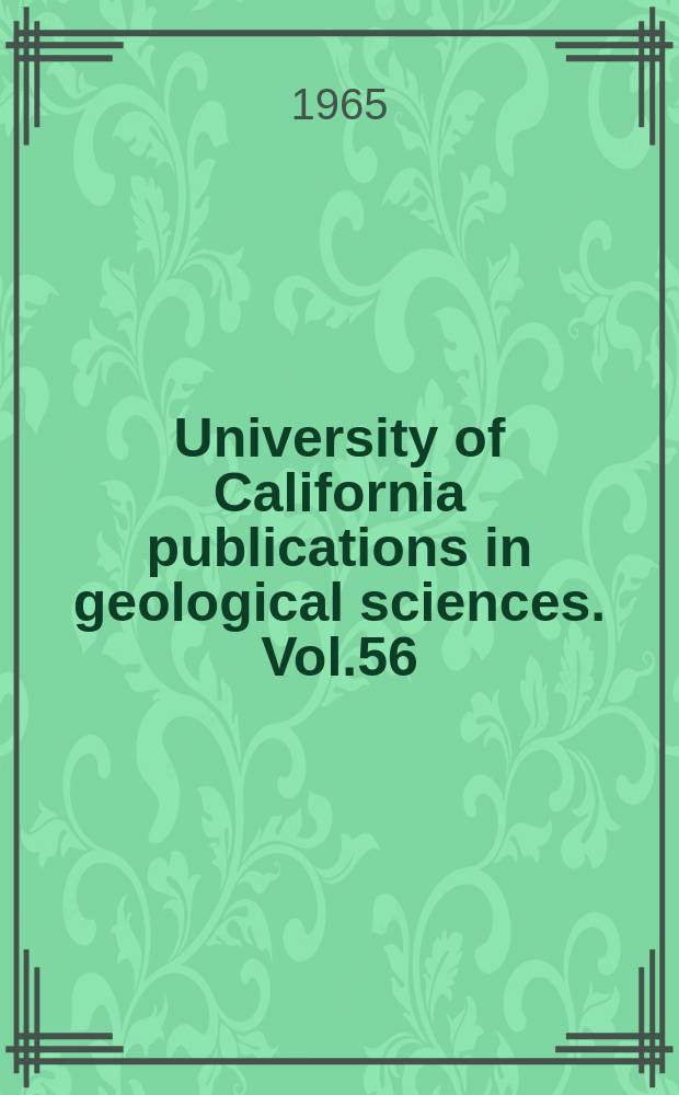 University of California publications in geological sciences. Vol.56 : European Eocene Equidae