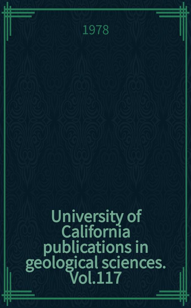 University of California publications in geological sciences. Vol.117 : Evolution of the Borhyaenidae...
