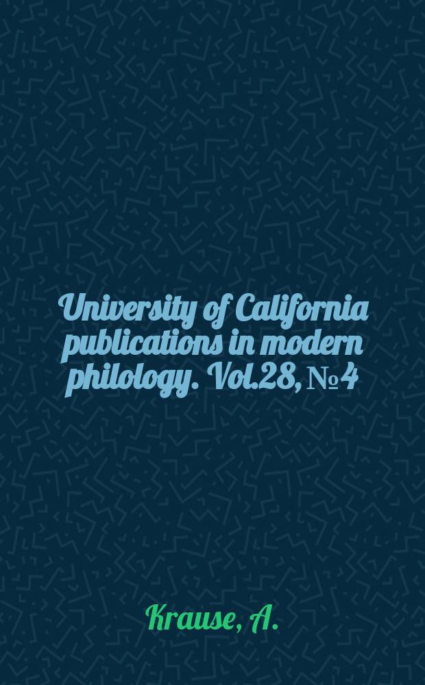 University of California publications in modern philology. Vol.28, №4 : Azorin, the little philosopher