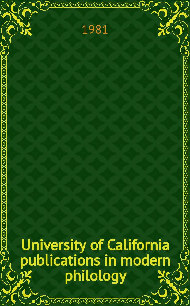 University of California publications in modern philology : The allegory of good love...