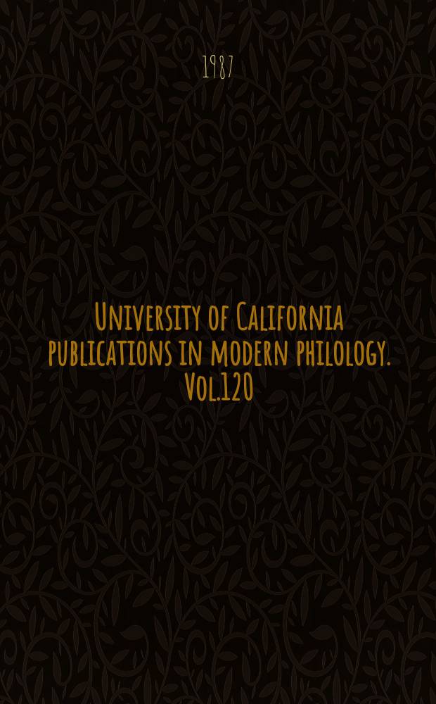 University of California publications in modern philology. Vol.120 : The merchant of art