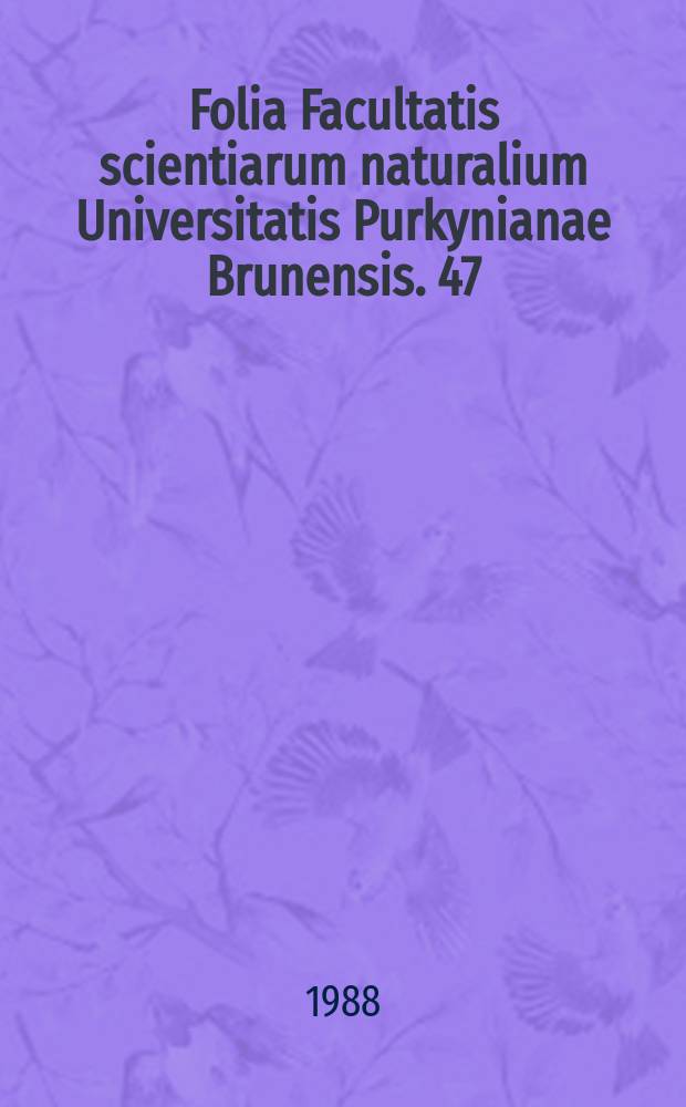 Folia Facultatis scientiarum naturalium Universitatis Purkynianae Brunensis. 47 : Optical properties of GeS, GeSe , Sn , S and SnSe