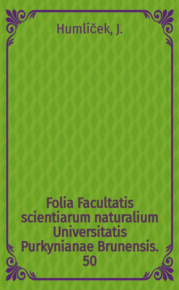 Folia Facultatis scientiarum naturalium Universitatis Purkynianae Brunensis. 50 : Sensitivity of optical measurements