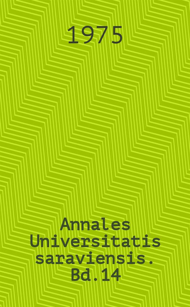 Annales Universitatis saraviensis. Bd.14 : Die "Olympischen Spiele" Robert Dovers
