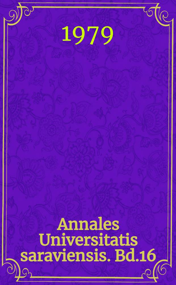 Annales Universitatis saraviensis. Bd.16 : Inversion im heutigen English