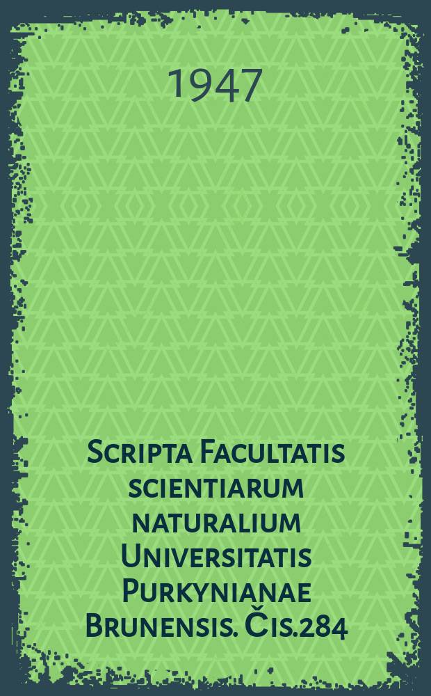 Scripta Facultatis scientiarum naturalium Universitatis Purkynianae Brunensis. Čis.284 : Pracovní výkon rostoucí rostlinné tkáně studován na klíčních kořenech bobu